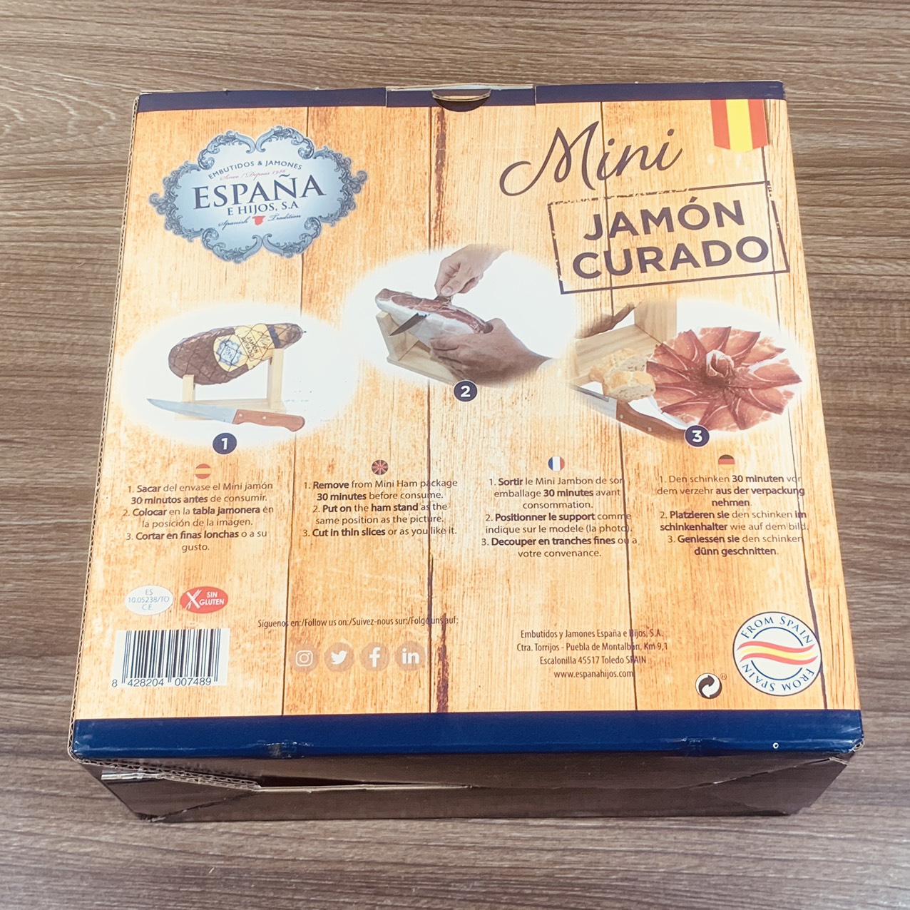 Đùi Heo Muối Espana Mini Jamon Curado 1kg [Nhập Khẩu Đức]