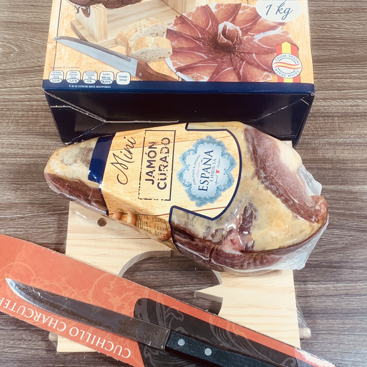 Đùi Heo Muối Espana Mini Jamon Curado 1kg [Nhập Khẩu Đức]