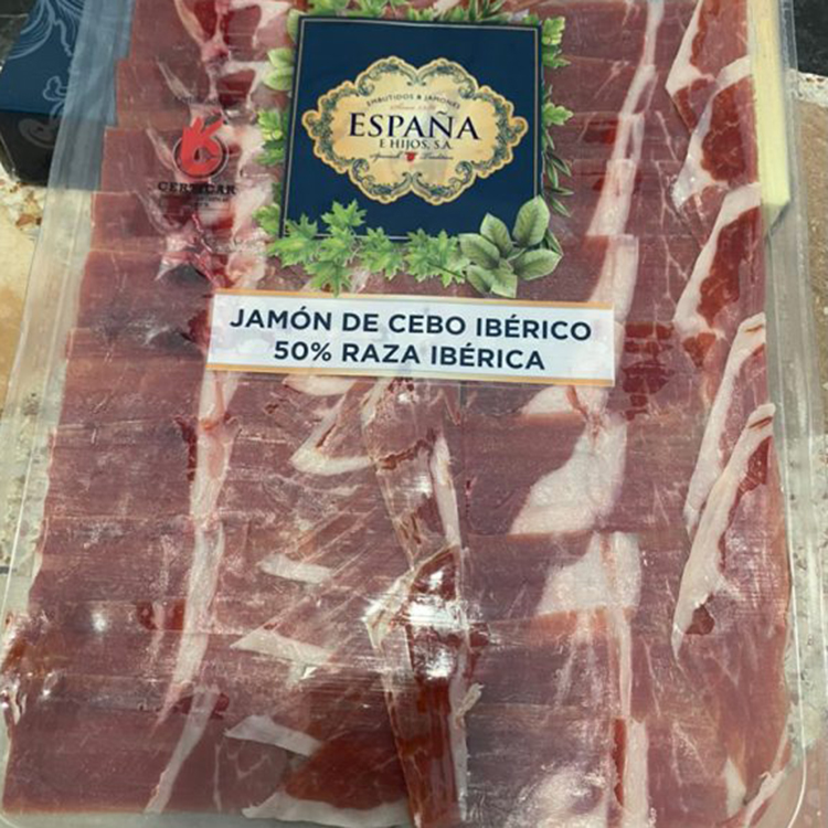 Đùi heo muối Jamon De Cebo Iberico 50% Raza Iberica 1kg