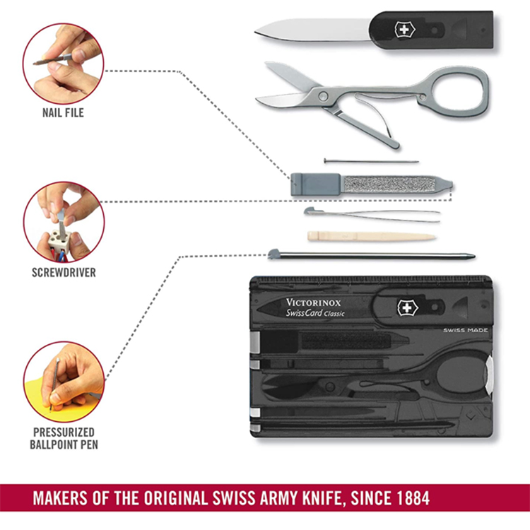 Dụng cụ đa năng Victorinox Swisscard Onyx 0.7133.T3 [Hàng Đức]