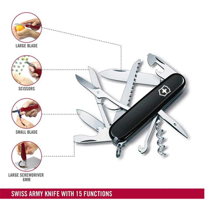 Dụng cụ đa năng Victorinox Huntsman G/Nere. 1.3713.3 [Hàng Đức]