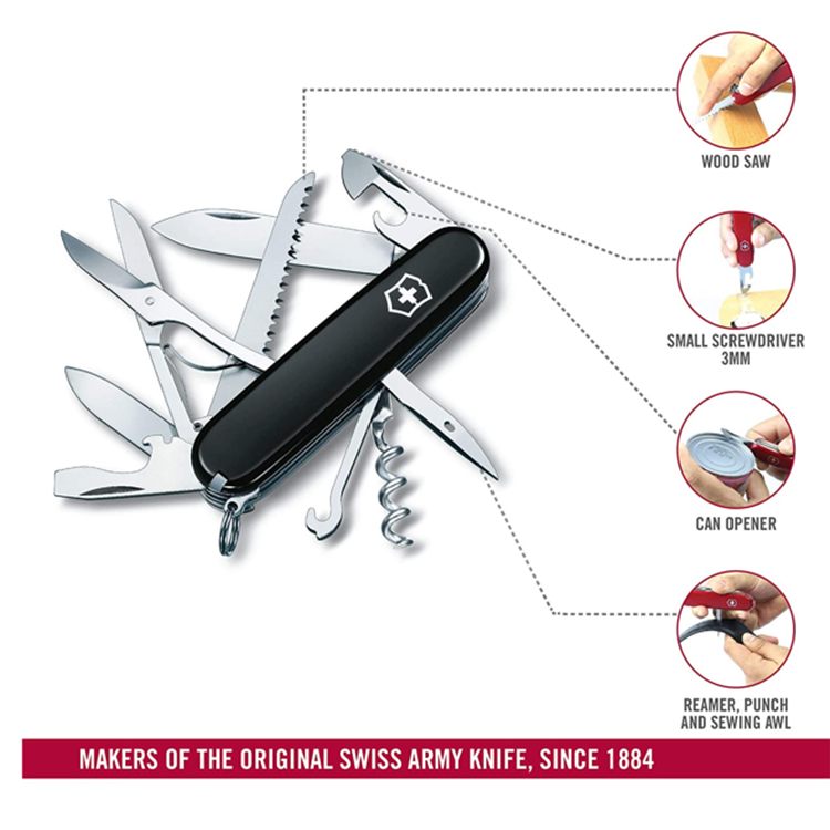 Dụng cụ đa năng Victorinox Huntsman G/Nere. 1.3713.3