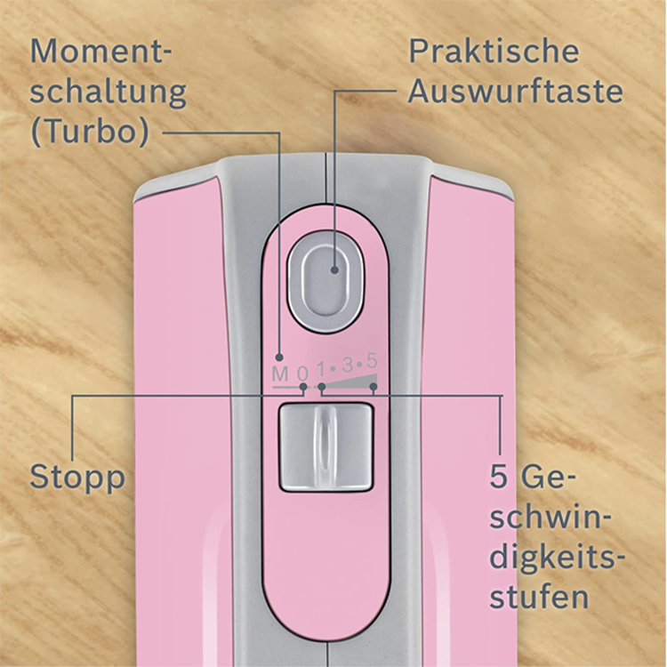 Máy đánh trứng cầm tay Bosch MFQ4030K Rosa [Hàng Đức]