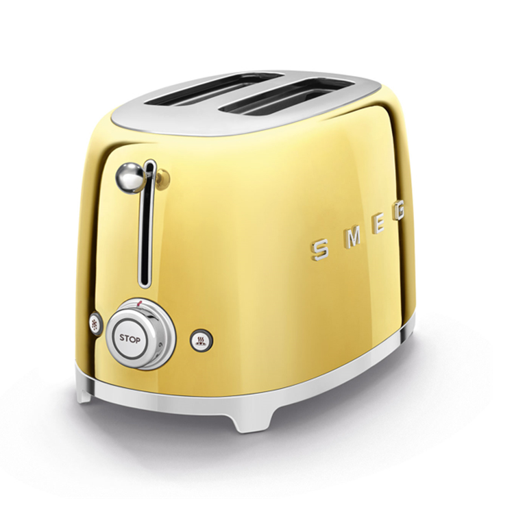 Máy nướng bánh mì Smeg TSF01GOEU Gold Glossy [Hàng Đức]