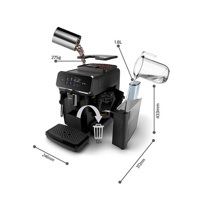 Máy pha cà phê tự động Philips EP2221/40 [Hàng Đức]