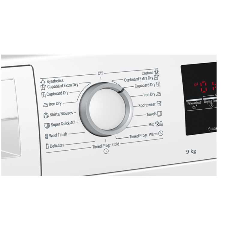 Máy sấy bơm nhiệt Bosch WTW85400SG seri 6, 9kg