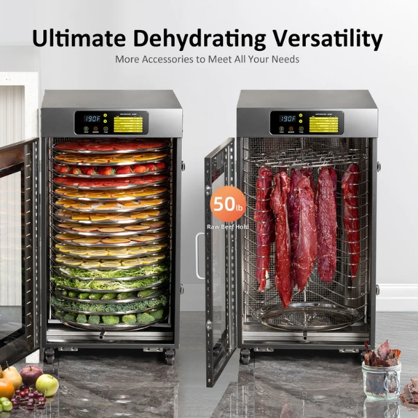 Máy Sấy Thực Phẩm Công Nghiệp 16 Khay DBC-16D [Septree Xoay]