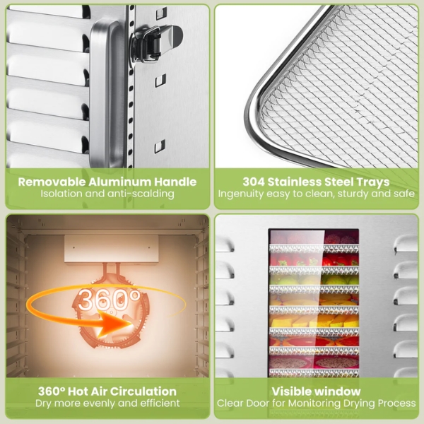 Máy Sấy Thực Phẩm Gia Đình 10 Khay ST-01