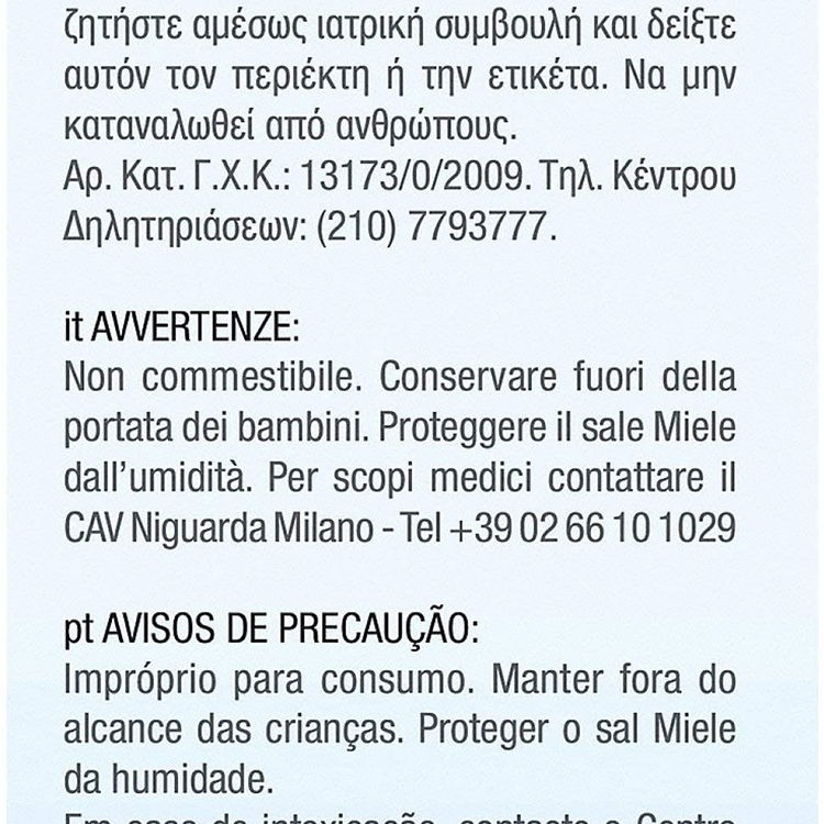 Muối Rửa Bát Miele 10248630 GS SA 1502 P 1,5kg [Nhập Đức]