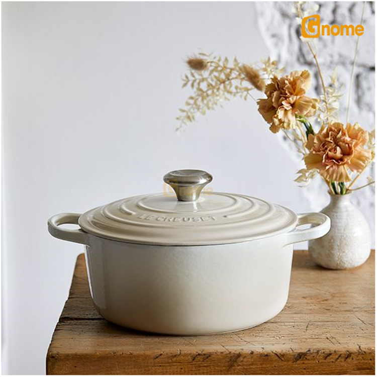 Nồi gang Le Creuset Meringue 20cm [Hàng Đức]