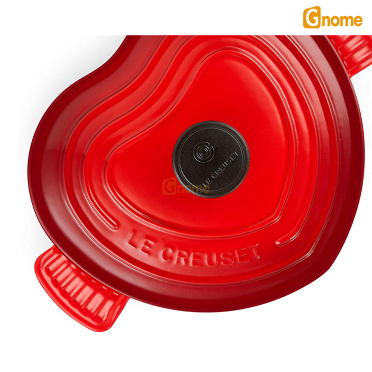 Nồi gang Le Creuset Heart Casserole Cerise 20cm [Hàng Đức]