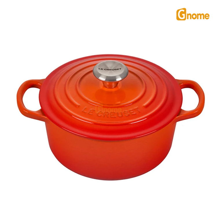 Nồi gang LeCreuset Evo màu cam Flame 18cm