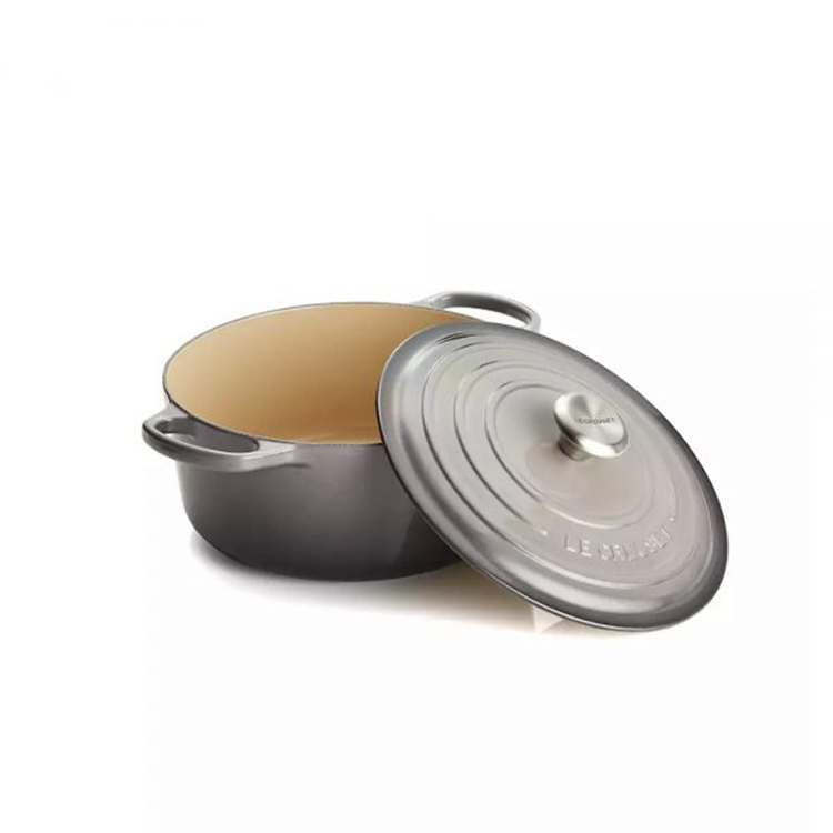 Nồi gang Le Creuset Brater Rund Evo 20cm Nebelgrau [Made in France]