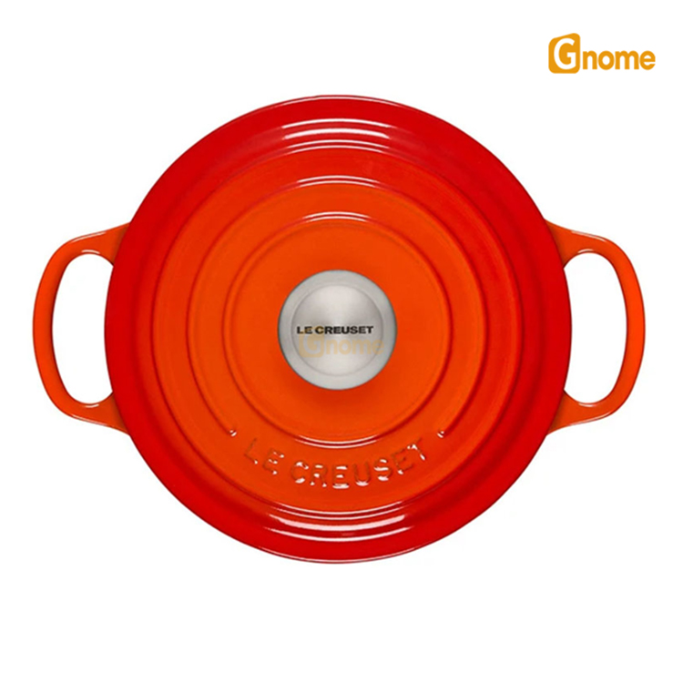 Nồi gang LeCreuset Evo màu cam Flame 18cm