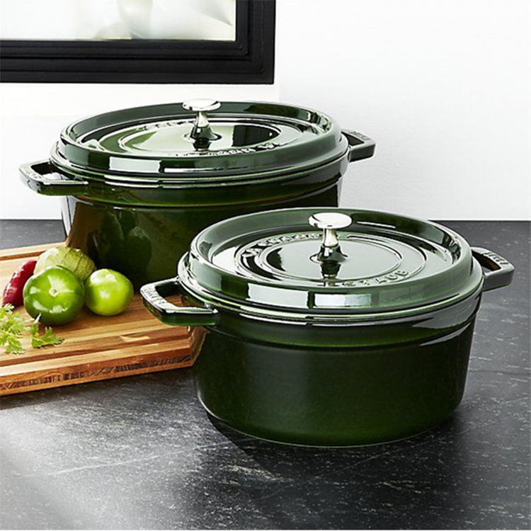 Nồi gang Staub Round Cocotte Basil 24cm