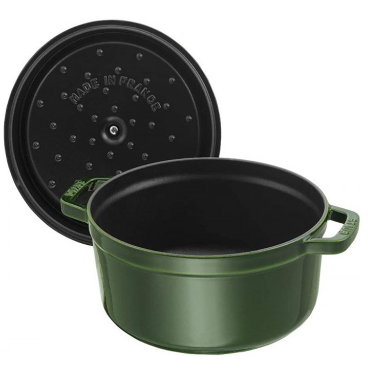 Nồi gang Staub Round Cocotte Basil 24cm