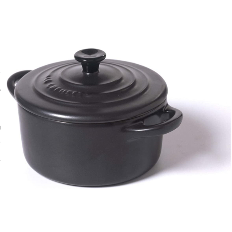 Nồi Gốm Le Creuset Mini Cocotte 10cm 0,2L Black [Made in France]