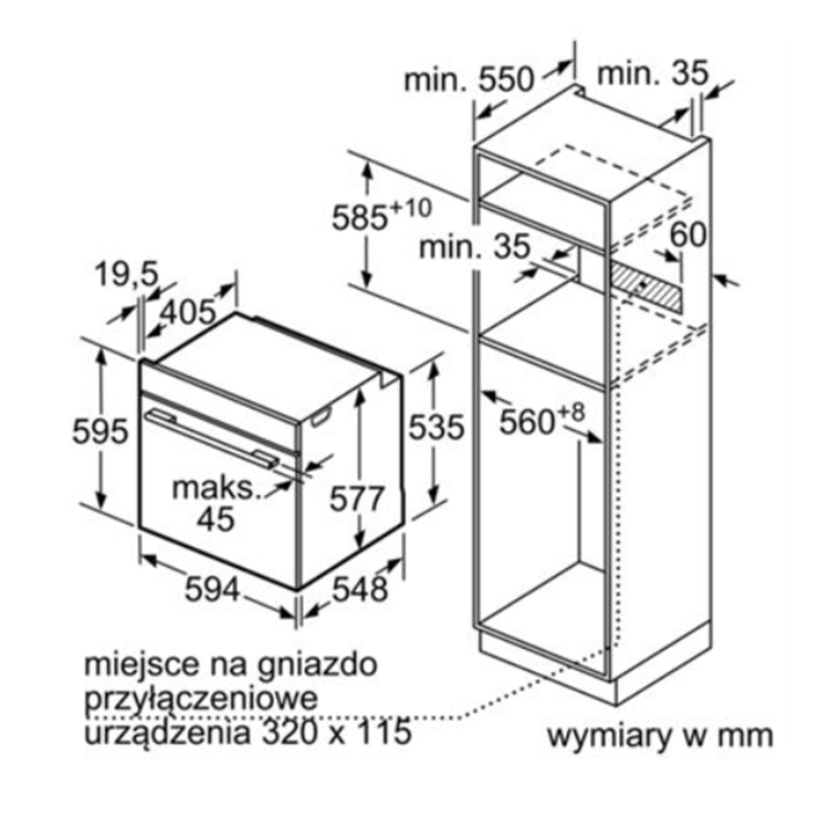 Lò nướng Bosch HBG675BB1 Serie 8