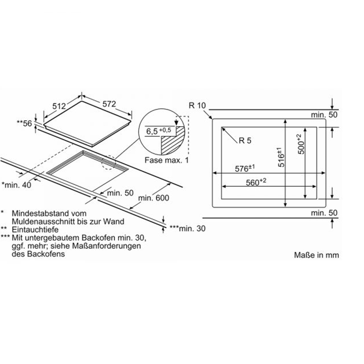 Bếp từ Bosch PXE601DC1E không giới hạn vùng nấu