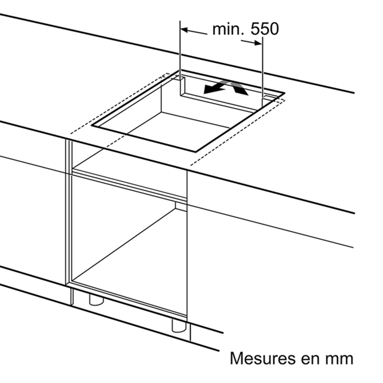 Bếp từ Bosch PXE631FC1E không giới hạn vùng nấu