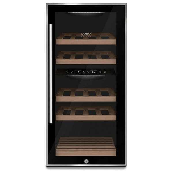 Tủ Bảo Quản Rượu Vang Caso WineComfort 24 Black 644 [Hàng Đức]