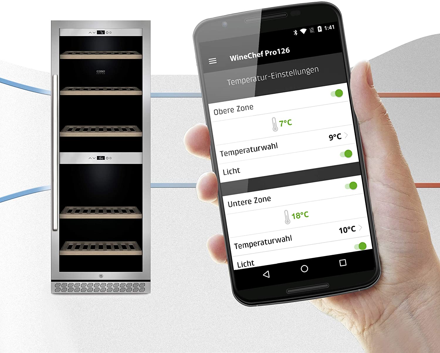 Tính năng nổi bật TỦ ĐỰNG RƯỢU CASO 776 WINECHEF PRO 126-2D