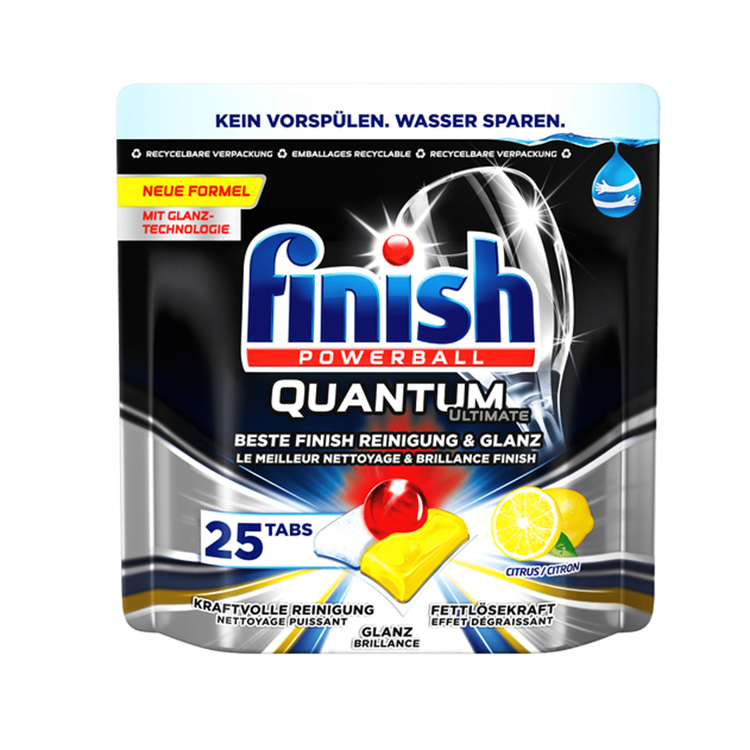 Viên rửa bát chén Finish Quantum Ultimate túi 25 viên