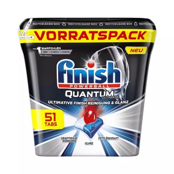 Viên rửa bát Finish Quantum Ultimate 51 viên [Hàng Đức]