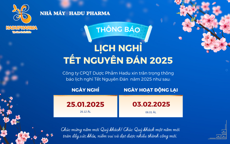 LỊCH NGHỈ TẾT NGUYÊN ĐÁN 2025