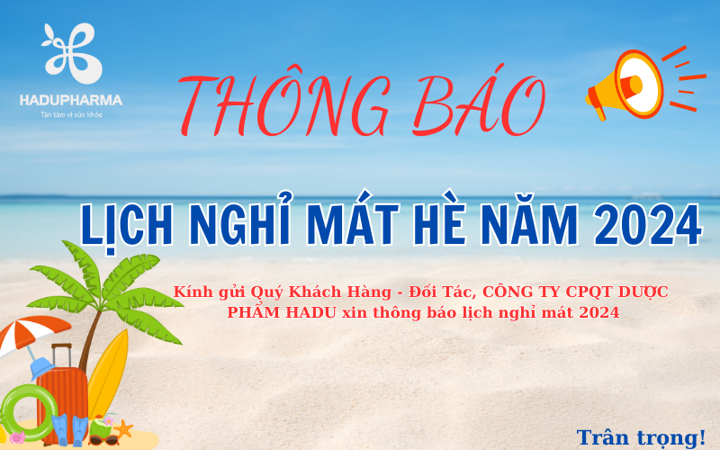 LỊCH NGHỈ MÁT HÈ 2024