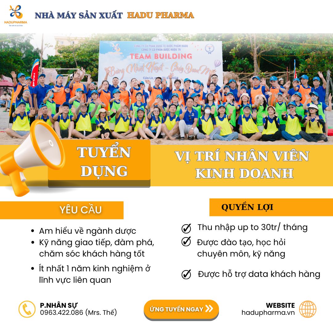 TUYỂN DỤNG NHÂN VIÊN KINH DOANH