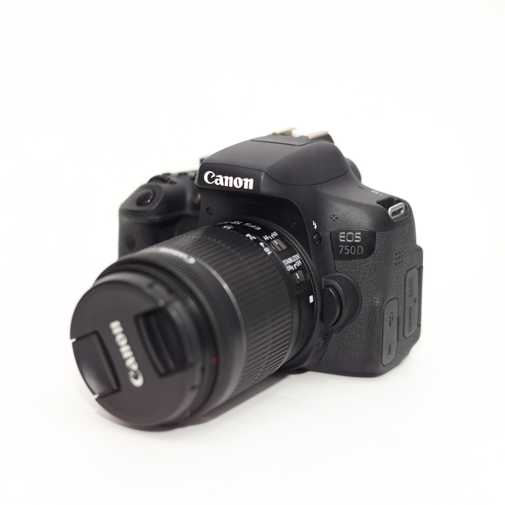 Bộ Máy Ảnh Canon EOS 750D + Lens Canon EF-S 18-55mm IS STM Cũ - Máy Ảnh Cũ Hà Nội