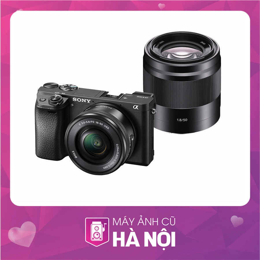 Combo chụp chân dung nhỏ gọn Sony A6300 + SEL 50mm F1.8 | Máy Ảnh 