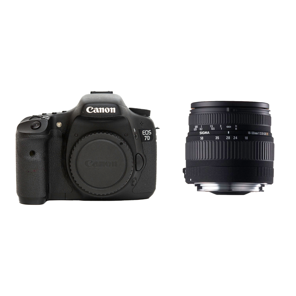 Combo Canon 7D + Sigma 18-50mm