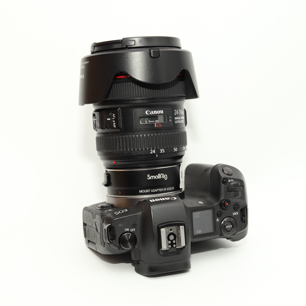 Combo Canon R + Canon 24-70mm f4 IS đa dụng, macro.