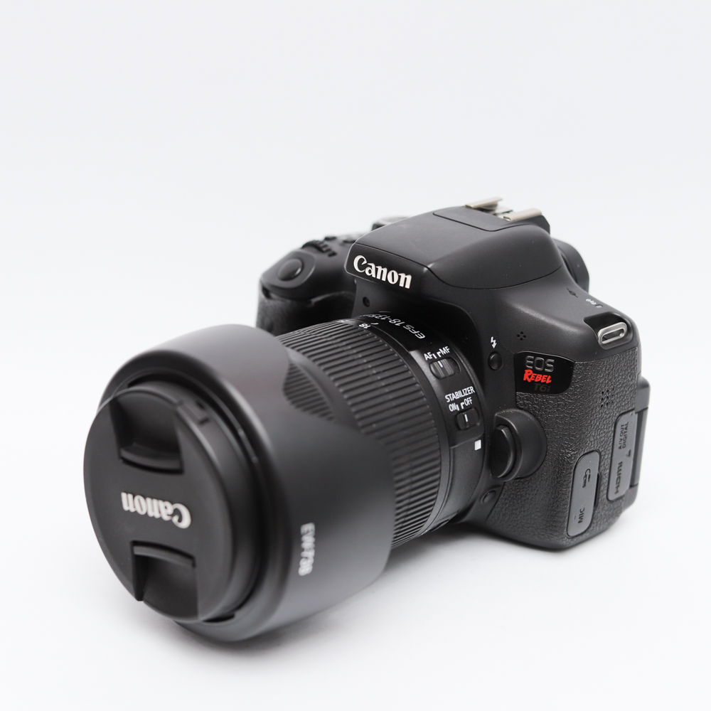 Combo Canon 750D+ Canon 18-135 F3.5-5.6 IS STM đa dụng, màn hình xoay lật, cảm ứng.