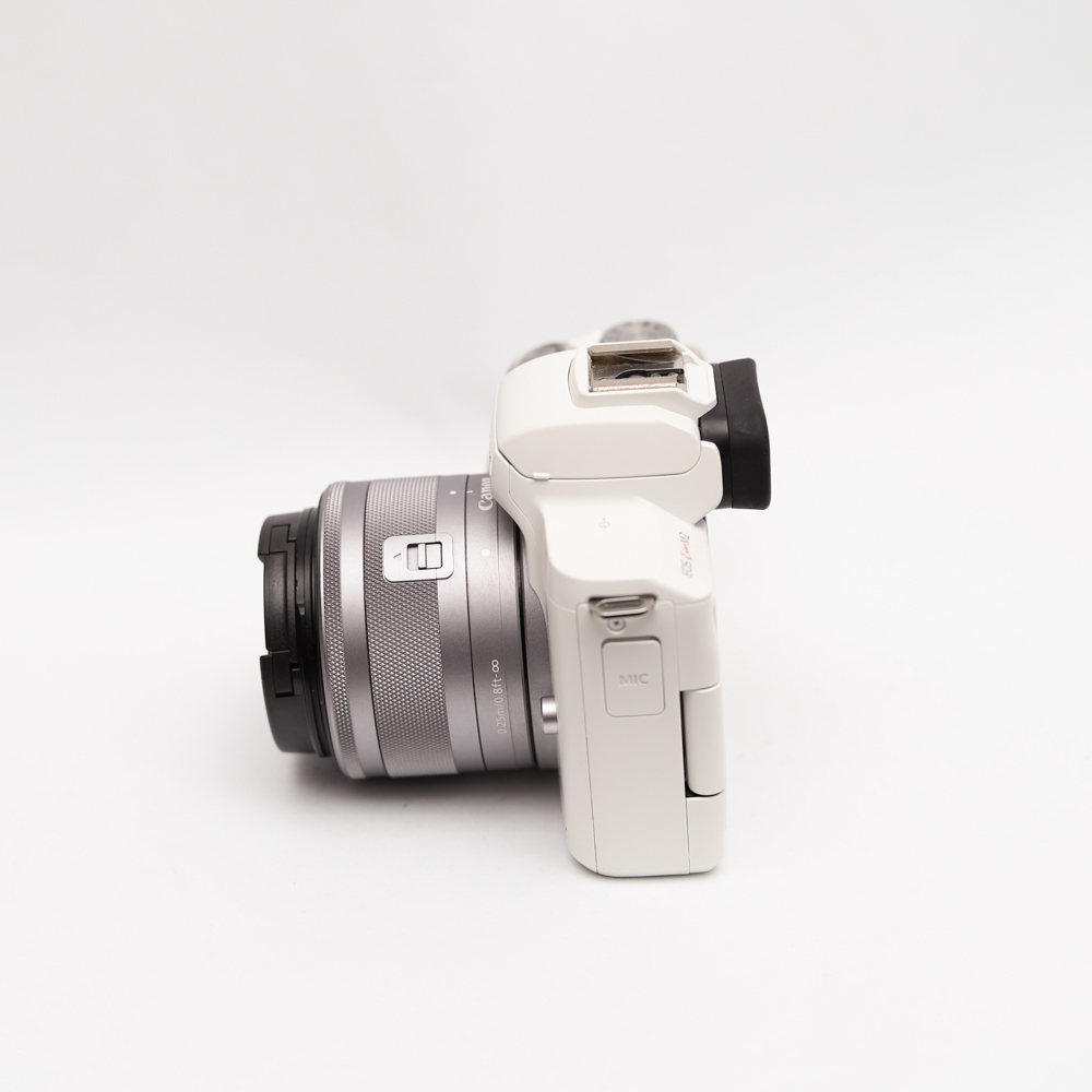 Combo Canon EOS M50 Mark II và Lens 15-45mm Cũ - Máy Ảnh Du Lịch, Cafe Hoàn Hảo