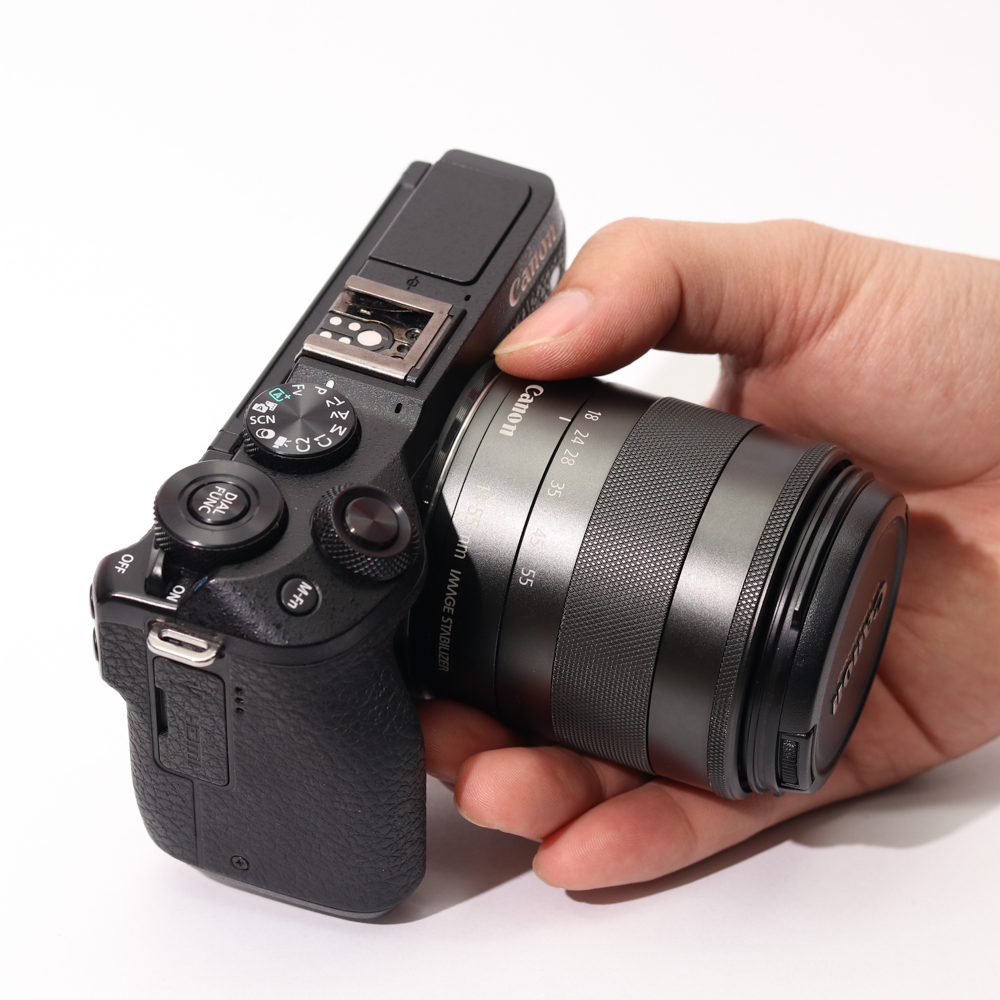 Canon M6 Mark II+ Canon EF-M 18-55mm f3.5-5.6 IS STM nhỏ gọn, đa dụng, công nghệ cao.