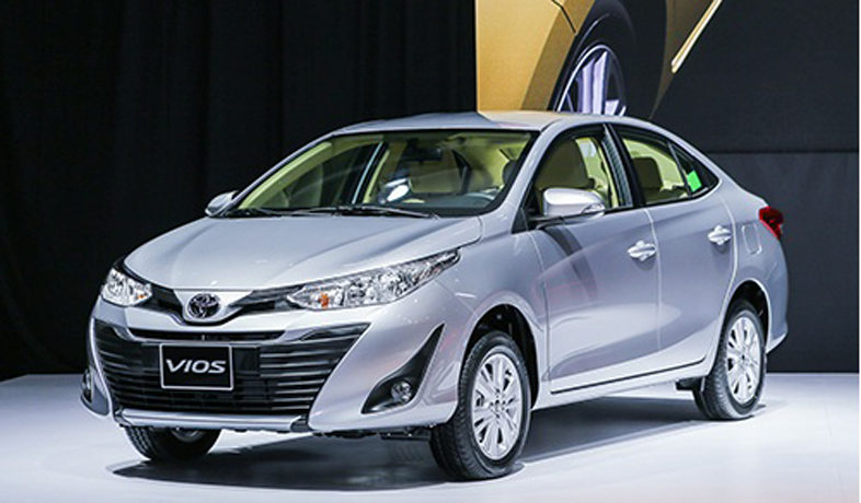 Kích thước xe ô tô 5 chỗ Toyota Vios