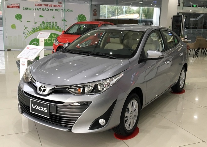 Xe Toyota Vios 1.5E có thiết kế trẻ trung cùng với công nghệ an toàn đạt chuẩn