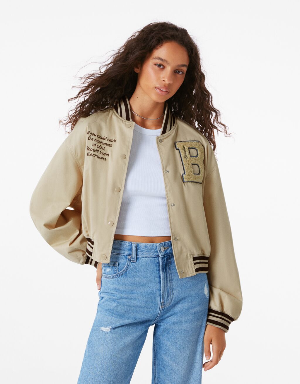 Áo Khoác Bomber Bershka Chính Hãng Phuong Eu Authentic