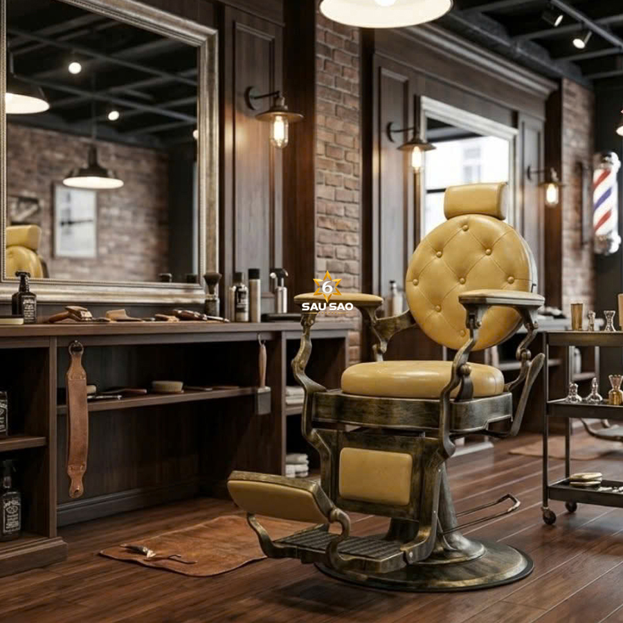 Ghế cắt tóc nam barber shop BB510C