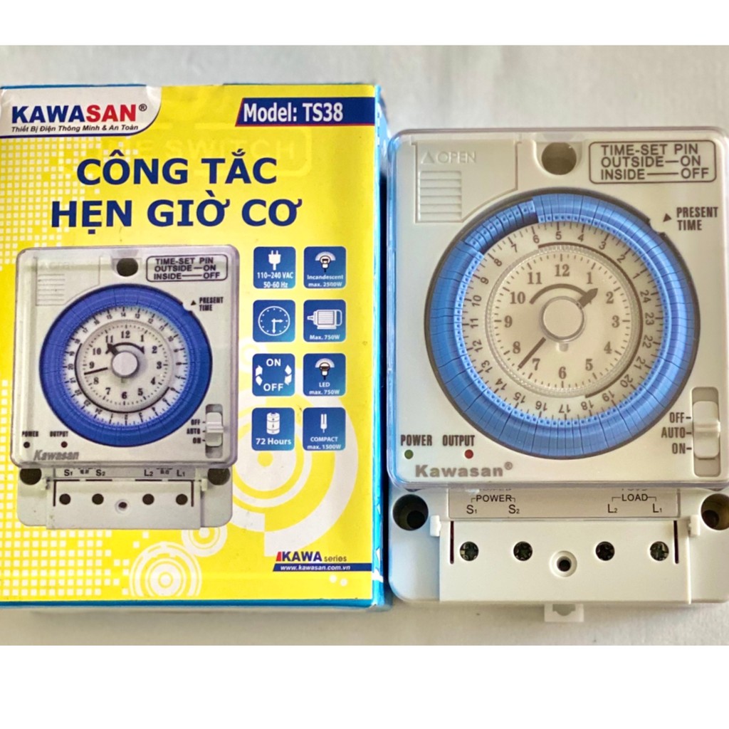 Kawa-Công tắc hẹn giờ Timer TS38