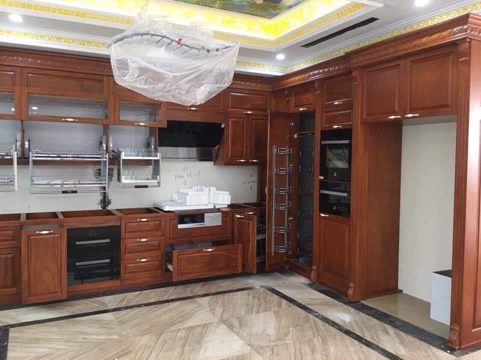 Tủ Bếp Gỗ Dổi TBGD 01