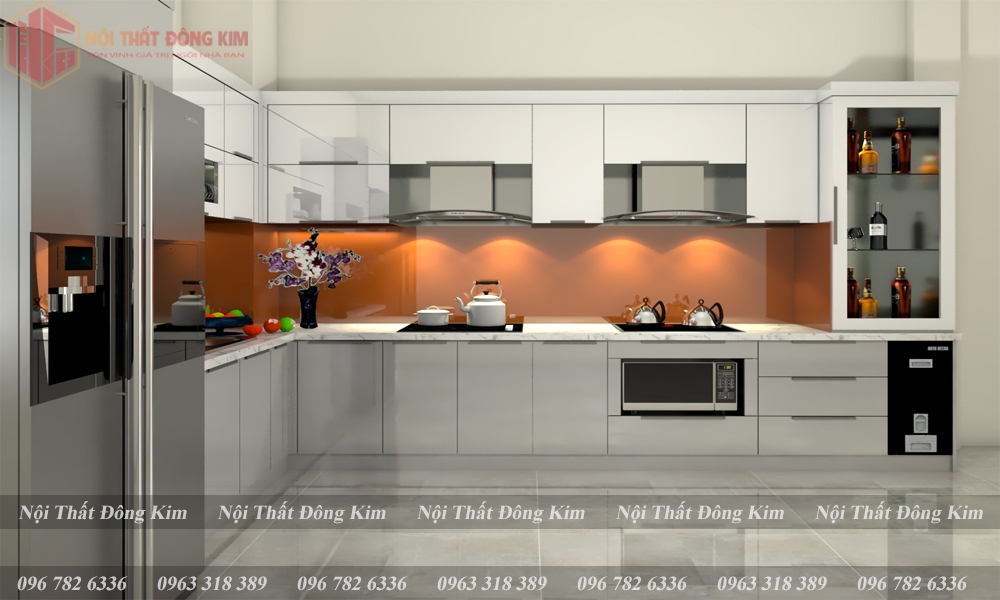 TỦ BẾP INOX 304 CAO CẤP 018