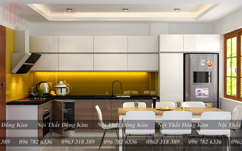 Bếp Cánh Kính Cường Lực Cao Cấp 013