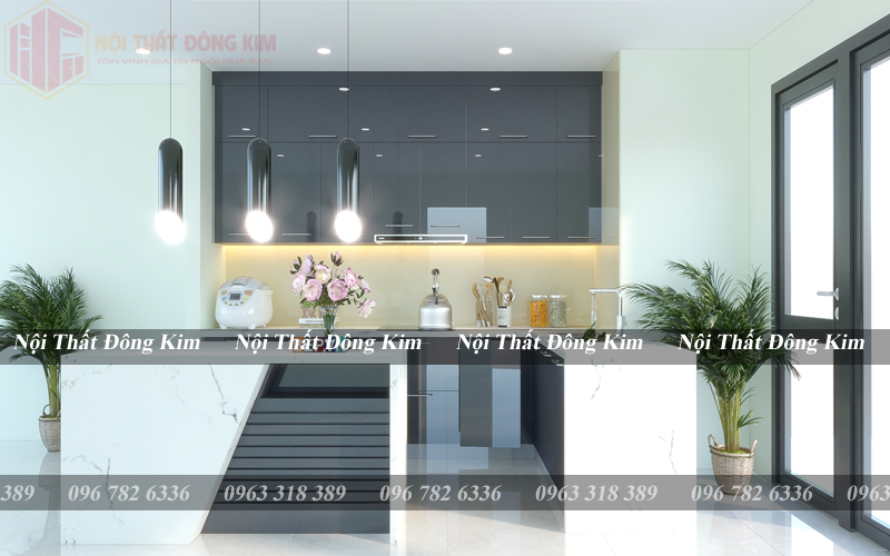 Bếp Cánh Kính Cường Lực Cao Cấp 013