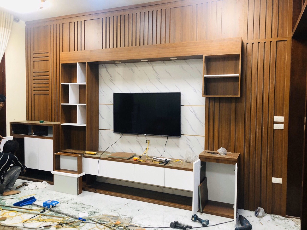 Tủ Bếp Gỗ Dổi TBGD 03