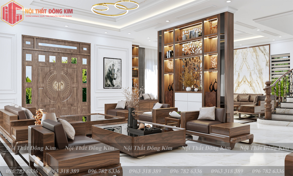 Tủ bếp gỗ óc chó 028