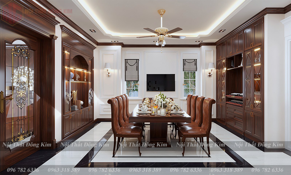 Tủ bếp gỗ óc chó 031